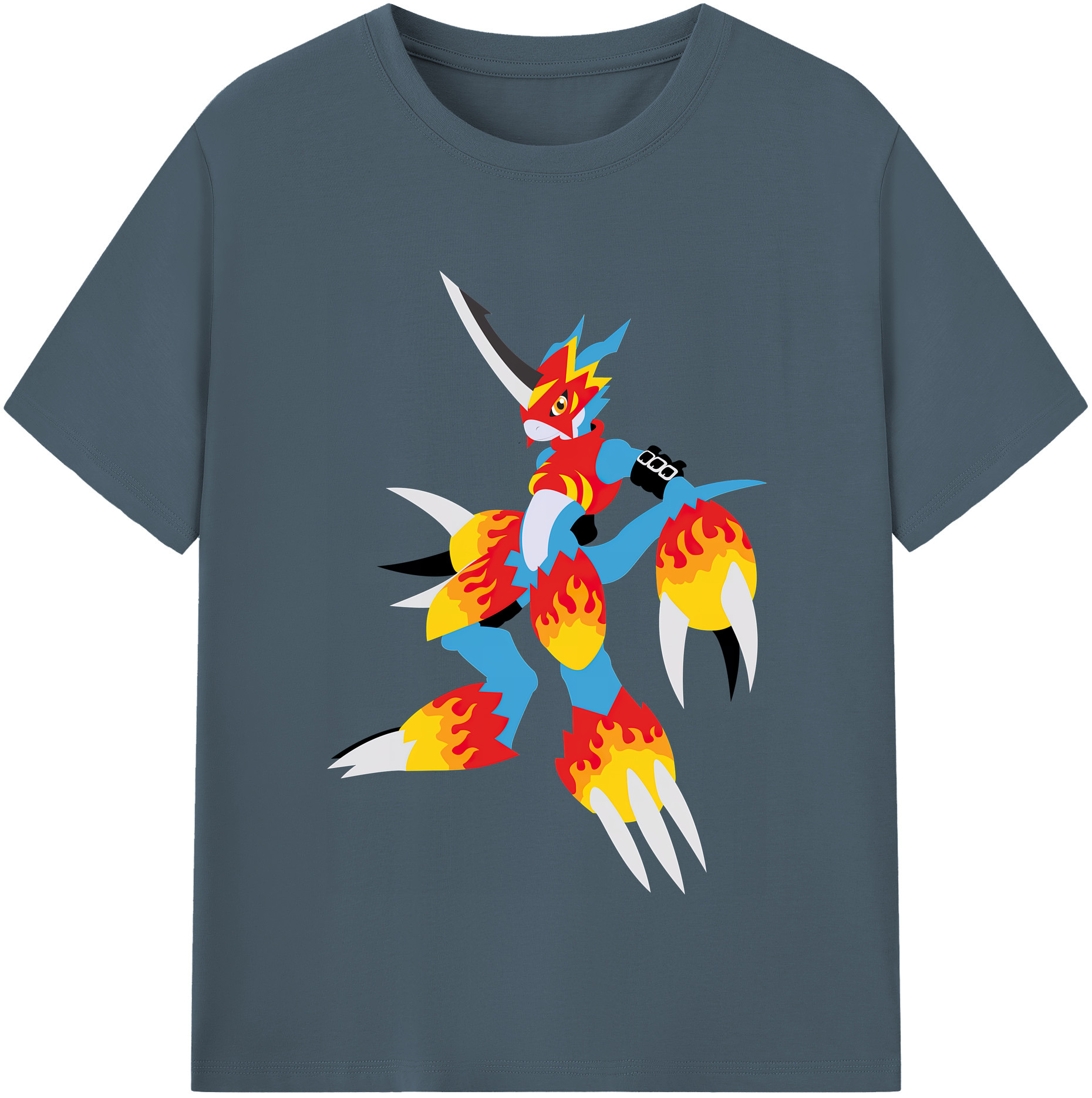 （画像用） Digimon デジタルモンスター/デジモン 綿100％半袖Tシャツ（フロントプリント）